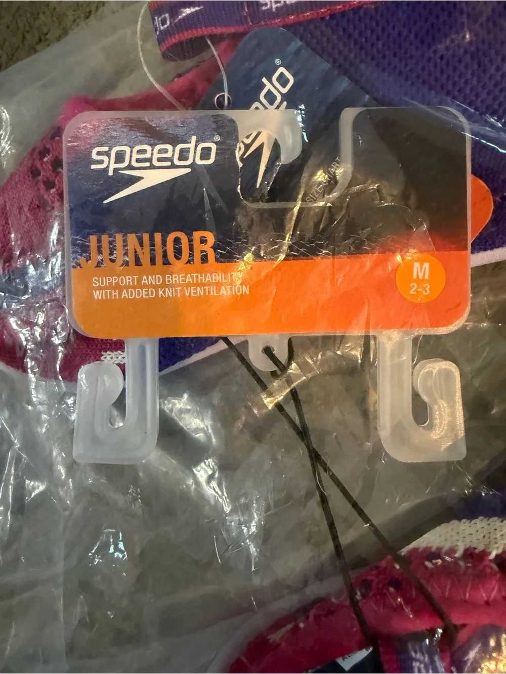 Speedo Junior Purple & Pink Swim Shoes